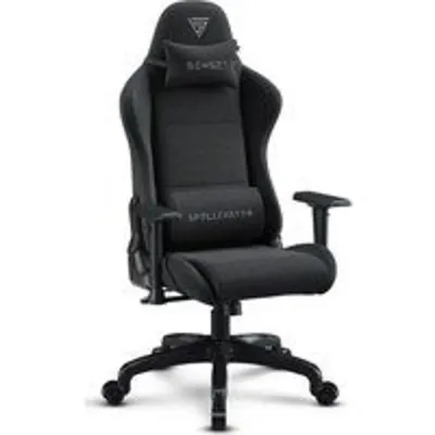 Silla SENSE7 Spellcaster FUKU Negro-Gris reclinable cuero ecológico Alcantara XL