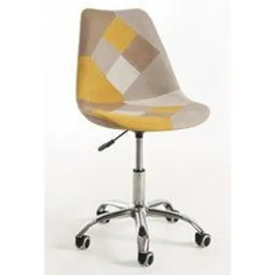 Sillas De Escritorio - Silla Neo Patchwork - Amarillo