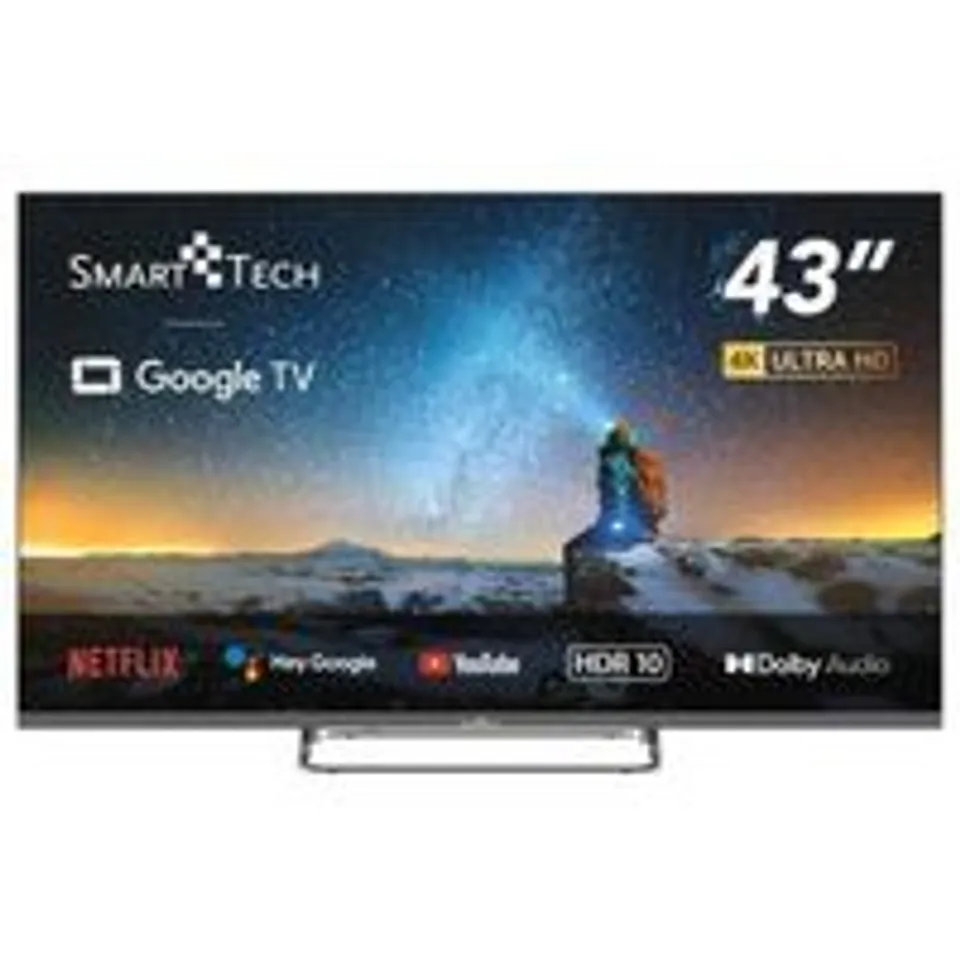 Smart Tech 43UG02V 43" LED UltraHD 4K Google TV