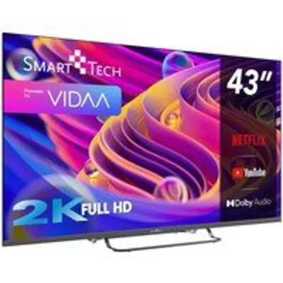Smart Tech DLED 43″ 43FV02V Full HD HDR10 VIDAA Smart Bluetooth WiFi