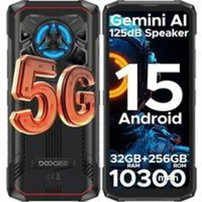 Smartphone Doogee Blade 20 Play 8GB RAM 256GB 5G 6.6" Android 15 Batería 10300mAh Rojo