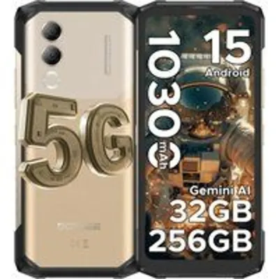 Smartphone DOOGEE Blade 20 Turbo 5G 8GB RAM 256GB 6.6" Rugerizado IP68 10300mAh Dorado