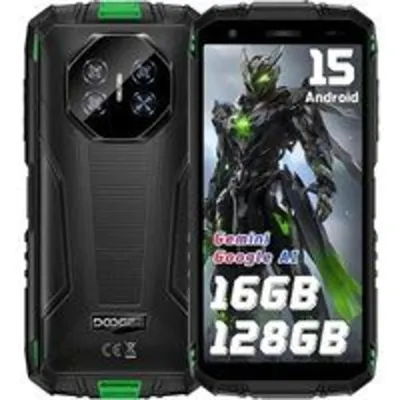Smartphone DOOGEE Fire3 Pro 16GB RAM 128GB Dual SIM Rugerizado IP68 NFC Negro/Verde