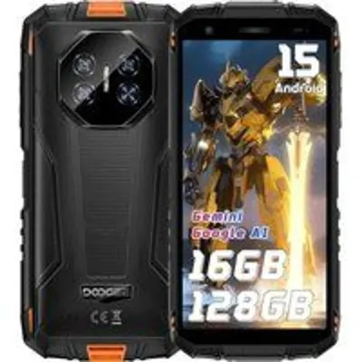 Smartphone DOOGEE Fire3 Pro 16GB RAM 128GB Dual SIM Rugerizado IP68 NFC Negro/Naranja