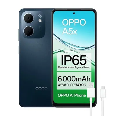 Smartphone OPPO A5x 4GB 128GB Snapdragon 6s Gen 1 6000mAh IP65