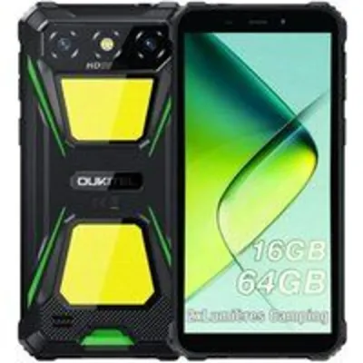Smartphone Oukitel G5 4GB RAM 64GB 6" Dual SIM Batería 6300mAh Rugerizado Android 14 Verde