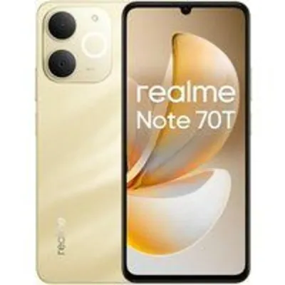 Smartphone realme Note 70T 4GB/256GB 6.74" Batería 6000mAh IA WiFi 5 Android 15 Dorado
