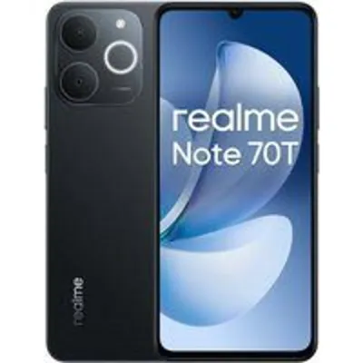 Smartphone realme Note 70T 4GB/256GB 6.74" Batería 6000mAh IA WiFi 5 Android 15 Negro