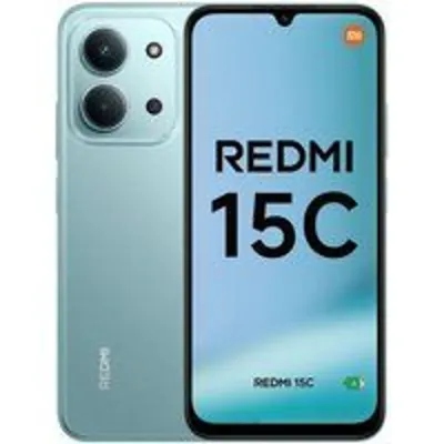 Smartphone Xiaomi Redmi 15C 4GB 256GB 6.9" 120Hz Batería 6000mAh Carga Rápida 33W Verde Menta