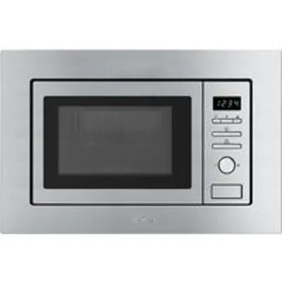 Smeg FMI017X Microondas Integrable con Grill 19L 800W Inox
