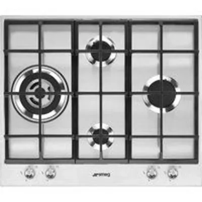 Smeg PX164L Placa de Gas 4 Zonas 60cm Inox