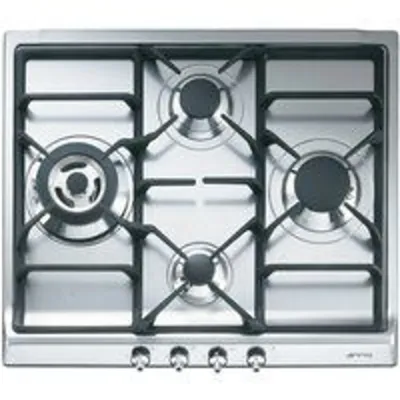 Smeg SER60SGH3 Placa de Gas 4 Zonas 60cm Acero Inoxidable