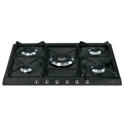 Smeg SR775AO Placa de Gas 5 Zonas 70cm Antracita