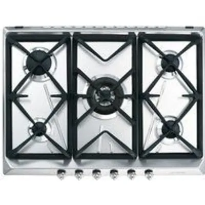 Smeg SRV576GH5 Placa de Gas 5 Zonas 70cm Inox