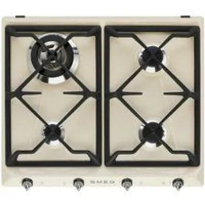 Smeg Victoria SR964PGH Placa de Gas 4 Zonas 60cm Crema