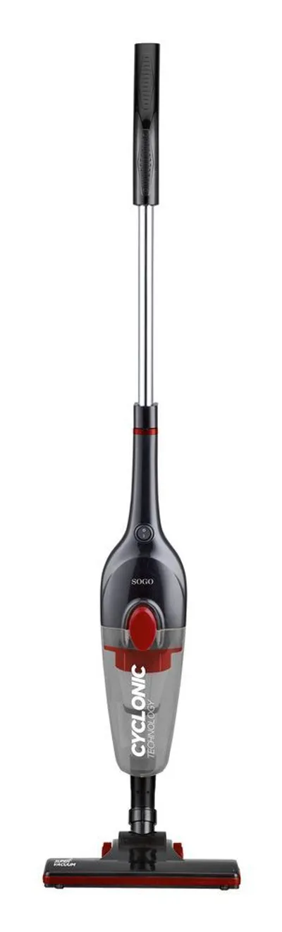 Sogo ASP-SS-16180 Aspiradora escoba Corriente alterna Secar HEPA Sin bolsa 0,8 L 600 W Negro, Plata