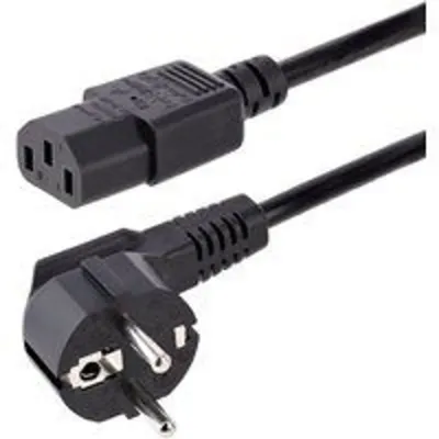 StarTech.com Cable de 3m (10 pies) de Alimentación para Ordenador, 18AWG, UE Schuko a C13, 250V 10A, Cable de Corriente, Cable de Fuente de Alimentación para Ordenador