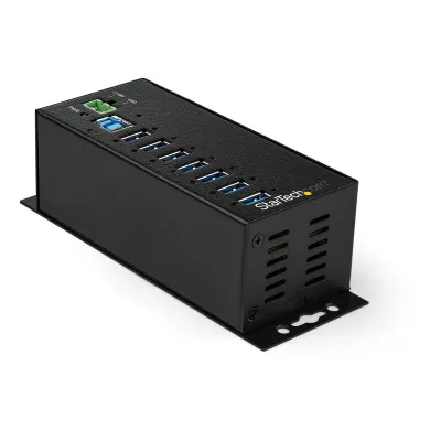 StarTech.com Hub USB 3.0 de 7 Puertos con Adaptador 350W Protección ESD Industrial