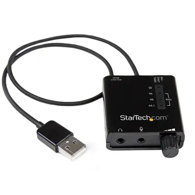 StarTech.com ICUSBAUDIO2 Adaptador USB Estéreo SPDIF Negro
