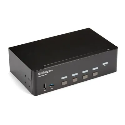 StarTech.com Switch Conmutador KVM 4 Puertos HDMI 4K 30Hz Doble Pantalla