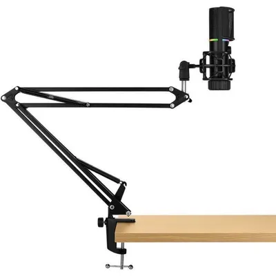 Streamplify MIC ARM Micrófono Cardioide de Estudio con Brazo de Montaje Negro