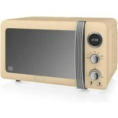 Swan Retro SM22030CNEU Microondas 20L 800W Crema