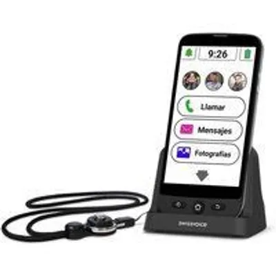 Swissvoice S510-C Smartphone para Personas Mayores 2/16GB Negro Libre