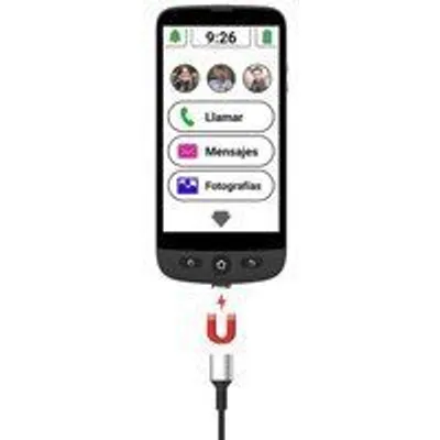 Swissvoice S510-M Smartphone para Personas Mayores 2/16GB Negro Libre