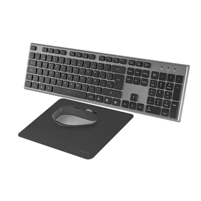 Tacens 6ZENITHES teclado Ratón incluido Hogar / Oficina RF inalámbrico QWERTY Español Gris