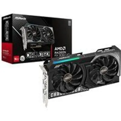 Tarjeta gráfica ASRock AMD Radeon RX 9060 XT Challenger 16GB OC GDDR6 PCIe 5.0 DisplayPort HDMI