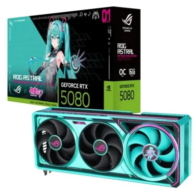 ASUS ROG-ASTRAL-RTX5080-O16G-HATSUNE-MIKU-EDITION NVIDIA GeForce RTX 5080 16 GB GDDR7