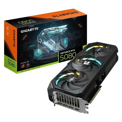 Tarjeta Gráfica Gigabyte GeForce RTX 5080 GAMING 16GB GDDR7 Reflex 2 RTX AI DLSS4
