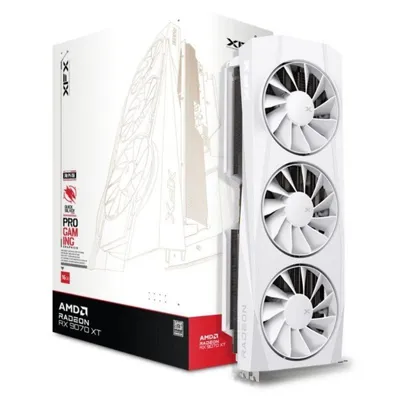 Tarjeta Gráfica XFX Radeon RX 9070 XT Gaming Edition 16GB GDDR6 Blanco