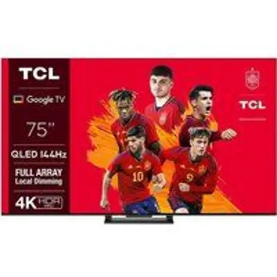TCL C74 75C745 Televisor 190,5 cm (75") 4K Ultra HD Smart TV Wifi Titanio 1000 cd / m²