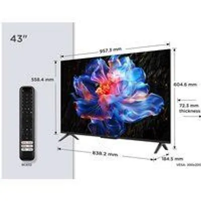 TCL P6K 43P6K Televisor 109,2 cm (43") 4K Ultra HD Smart TV Wifi Metálico