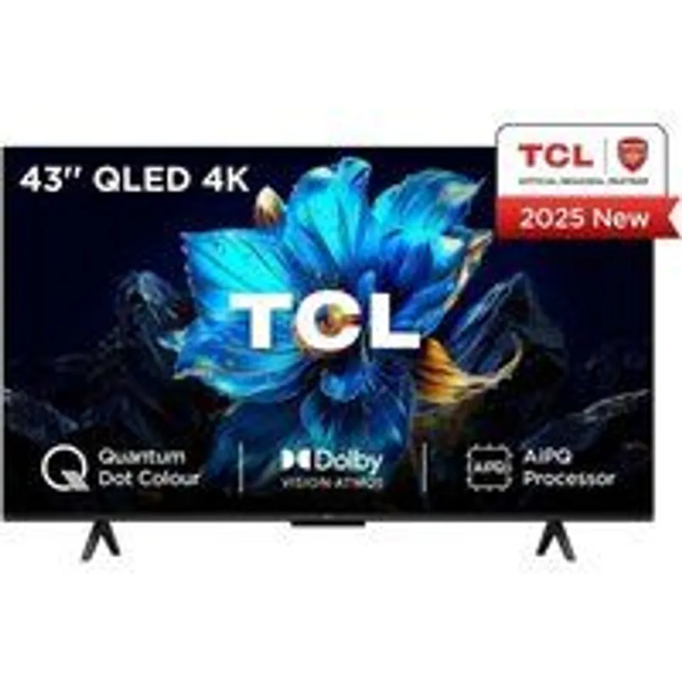 TCL P7K 43P7K Televisor 109,2 cm (43") 4K Ultra HD Smart TV Wifi Metálico 430 cd / m²