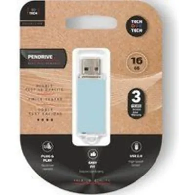 Tech One Tech Basic Pendrive 16GB USB 2.0 Azul Cielo