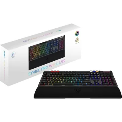 Teclado mecánico MSI Strike Pro Wireless ES retroiluminado RGB inalámbrico y hot-swap
