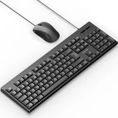 Teclado membrana Vention KTY-ES Layout ES combo con ratón USB negro