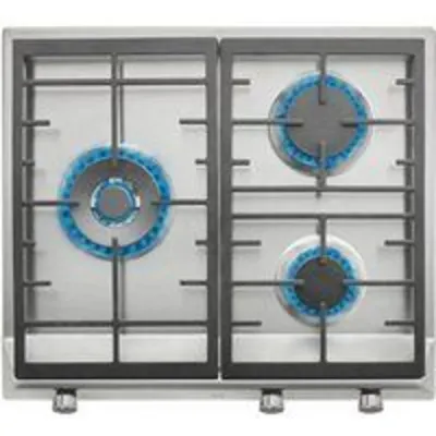 Teka EX 60.1 3G AI AL DR CI Placa de Gas Butano 3 Zonas 60cm Acero Inoxidable