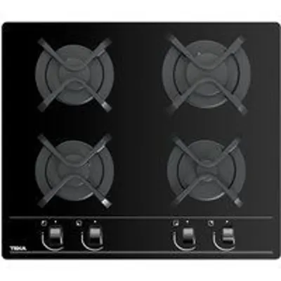 Teka GBC 64000 Placa de Gas Natural 4 Zonas Cristal Negro