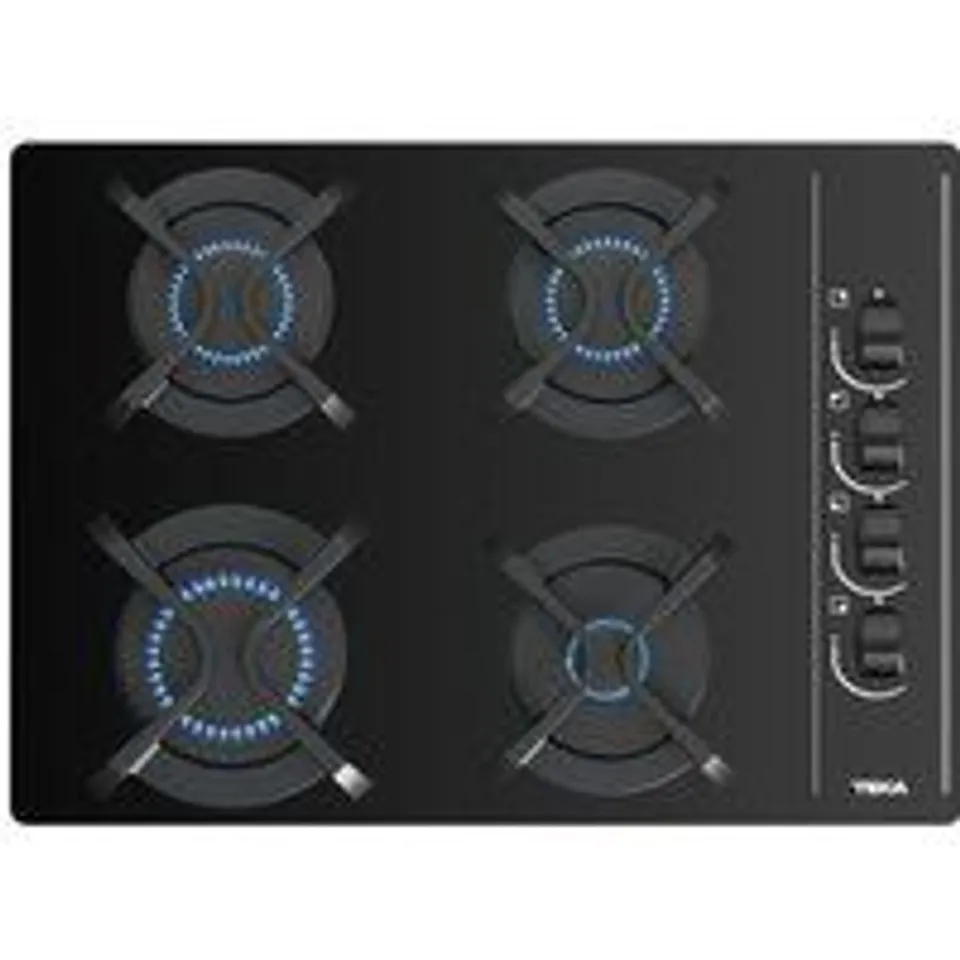 Teka GBC 64003 KBA Placa de Gas Butano 4 Zonas Cristal Negro