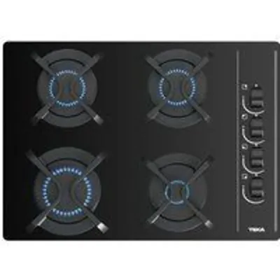 Teka GBC 64003 KBA Placa de Gas Butano 4 Zonas Cristal Negro