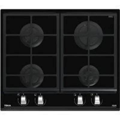 Teka GZC 64300 Placa de Gas Natural 4 Zonas Cristal Negro