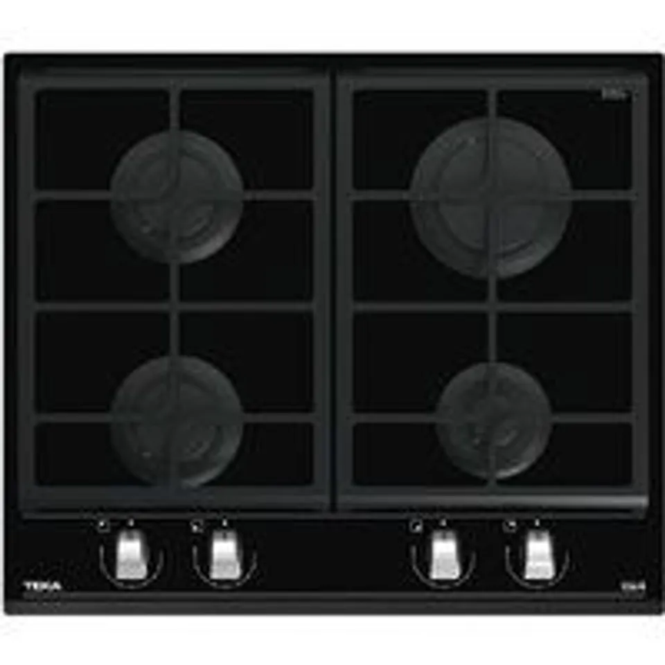 Teka GZC 64300 XB Placa de Gas 4 Zonas 60cm Cristal Negro