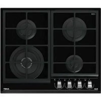 Teka GZC 64320 XB Placa de Gas Butano 4 Zonas 60cm Cristal Negro