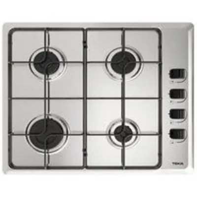 Teka HLX 640 Placa de Gas Natural 4 Zonas 58cm Acero Inoxidable