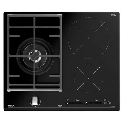 Teka JZC 63312 ABN Placa Mixta 1 Zona Gas Natural + 2 Zonas Inducción Negro