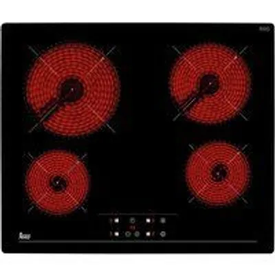 Teka TZ 6415 Placa Vitrocerámica 4 Zonas 60cm Negro