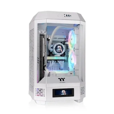 Thermaltake Mini Tower SPCC Blanco Ventana USB-C Mini-ITX
